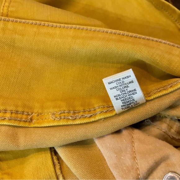 Yellow Denim Skirt - Picture 8 of 9